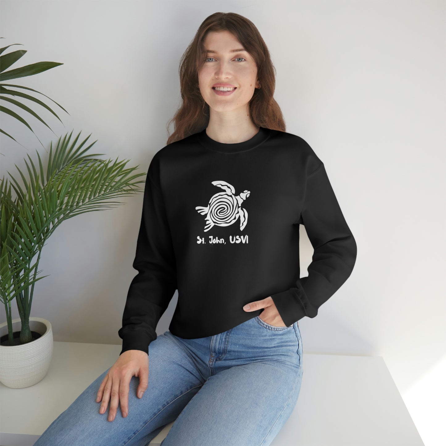 Swirl Turtle Crewneck Sweatshirt