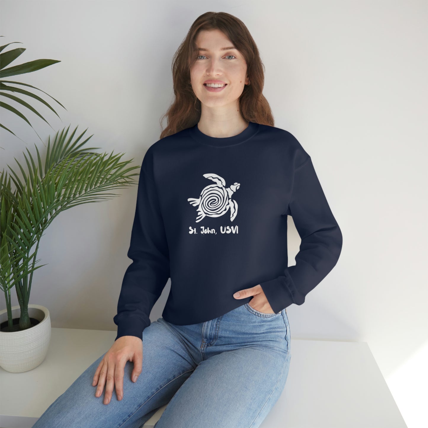 Swirl Turtle Crewneck Sweatshirt