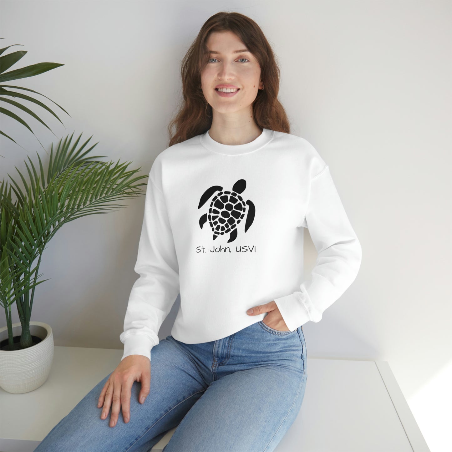 Pattern Turtle Crewneck Sweatshirt