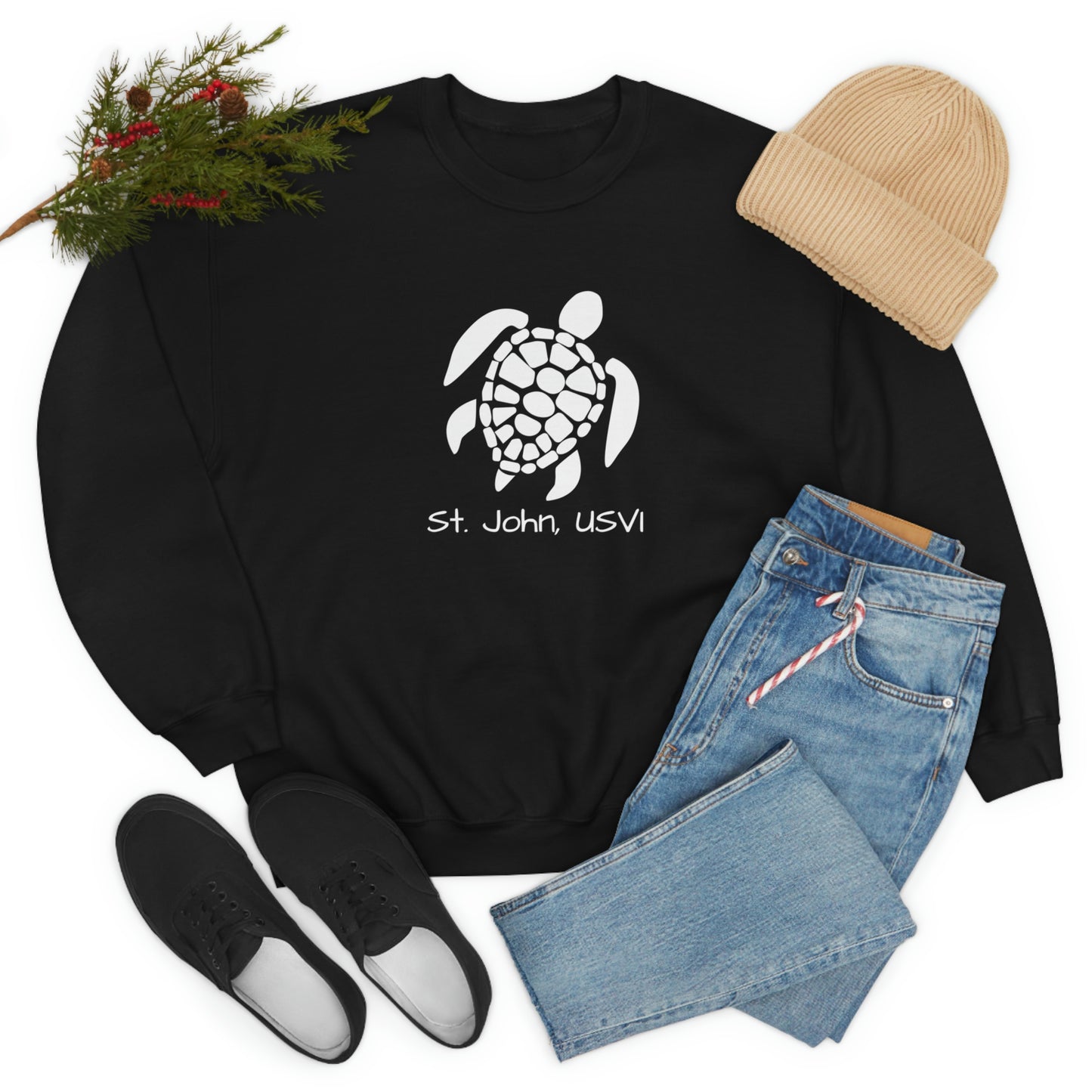 Pattern Turtle Crewneck Sweatshirt