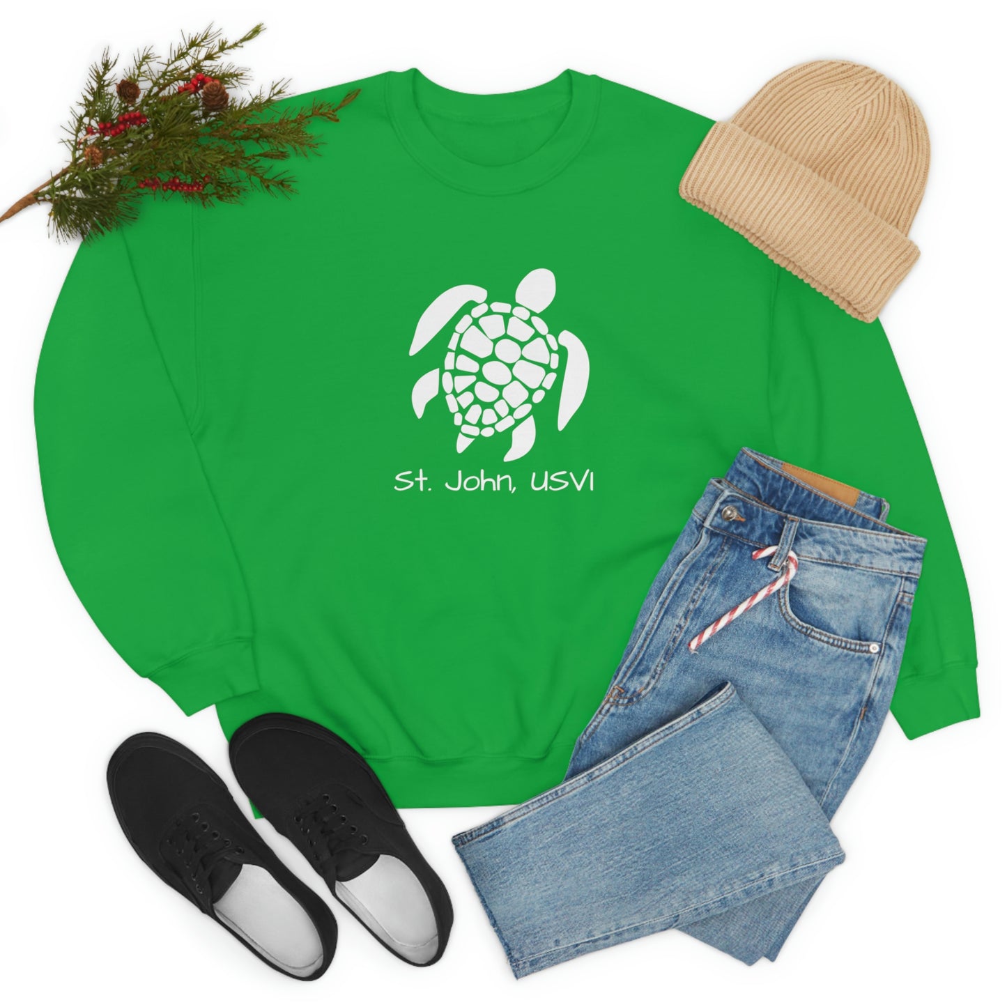 Pattern Turtle Crewneck Sweatshirt