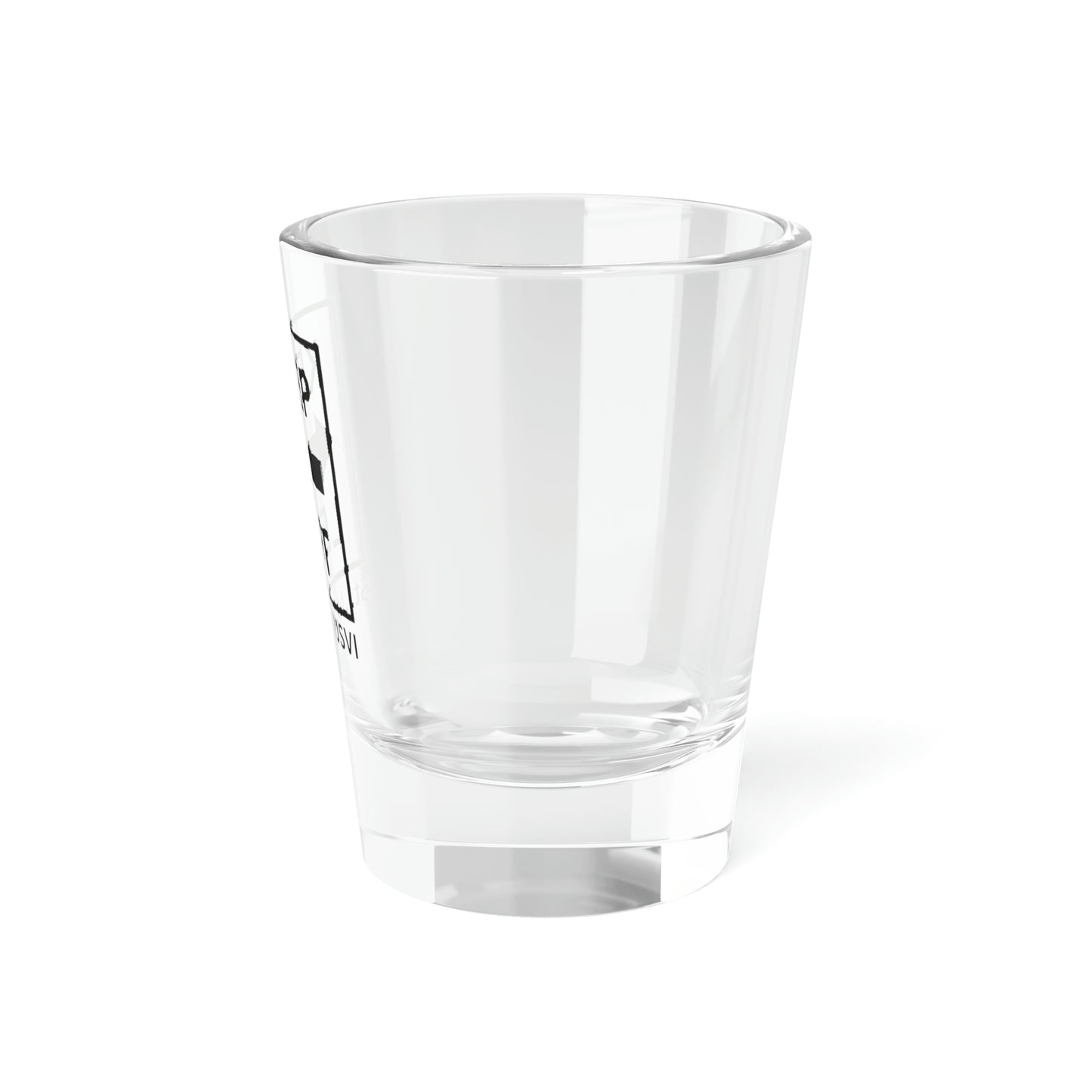 Left Turn Shot Glass