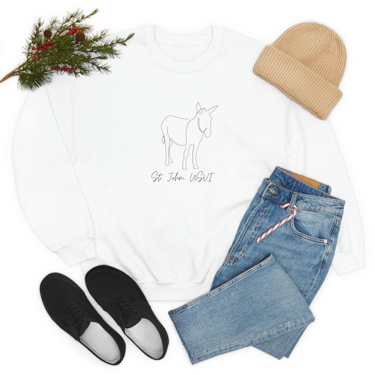 St. John Donkey Crewneck Sweatshirt