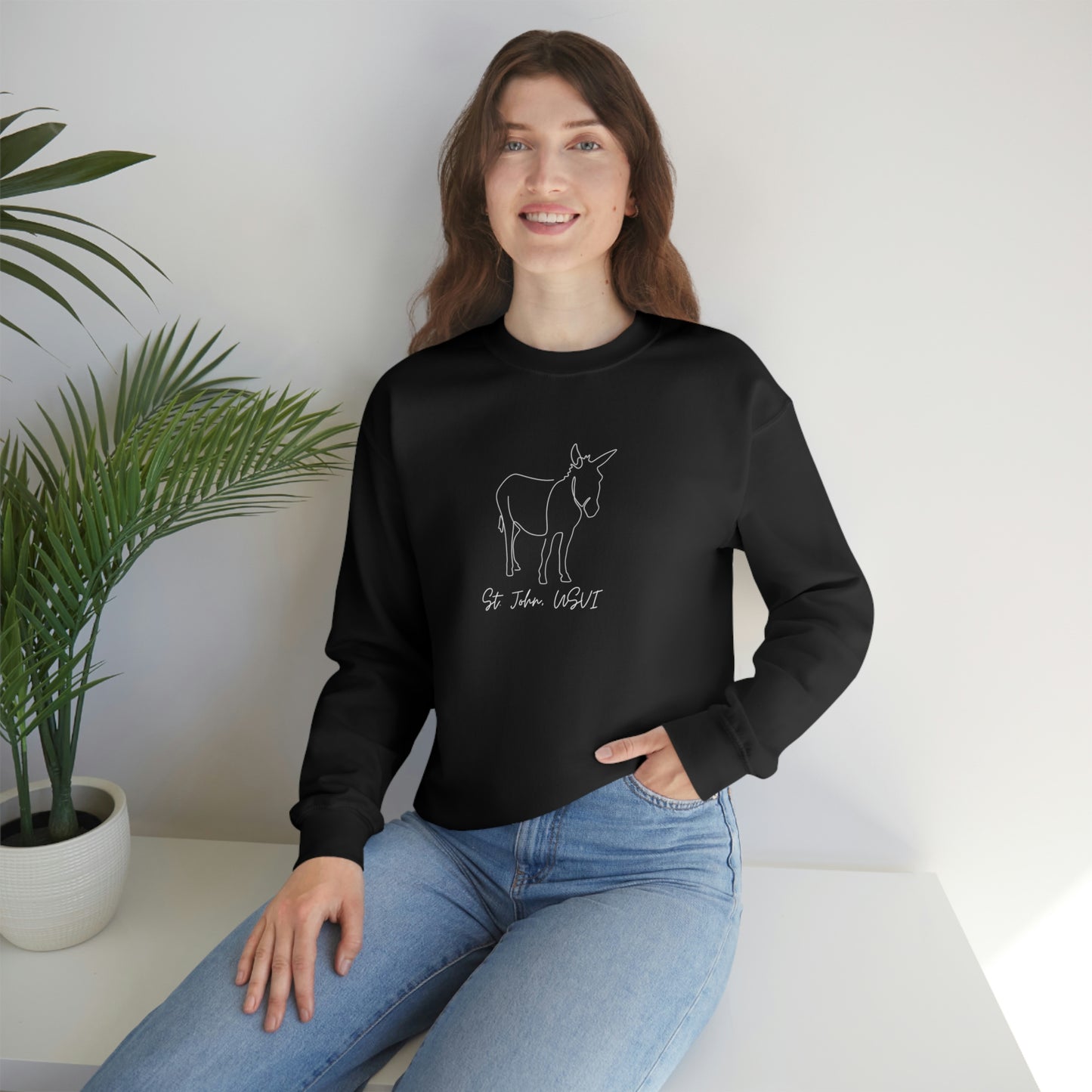 St. John Donkey Crewneck Sweatshirt