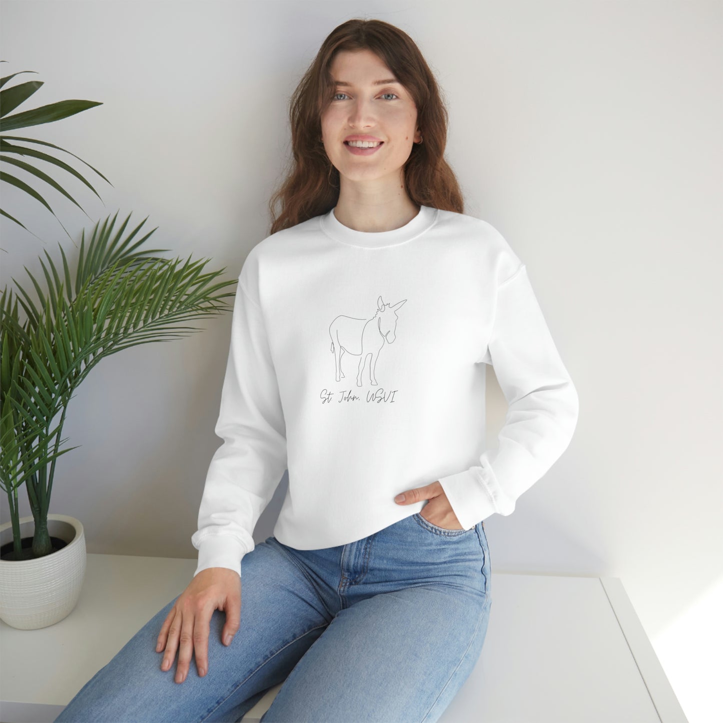 St. John Donkey Crewneck Sweatshirt